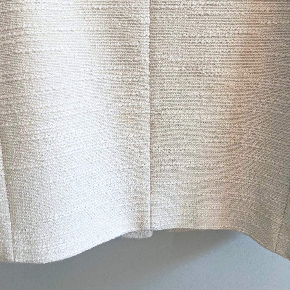 Kate Spade Tweed Corsage Coat Cream Ivory Jacket Size 12 | Holiday Wedding EUC - Picture 8 of 8